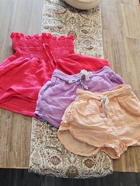 American Eagle Lounge Shorts Bundle | XXS & XS + Coral Pink Shorts Size S